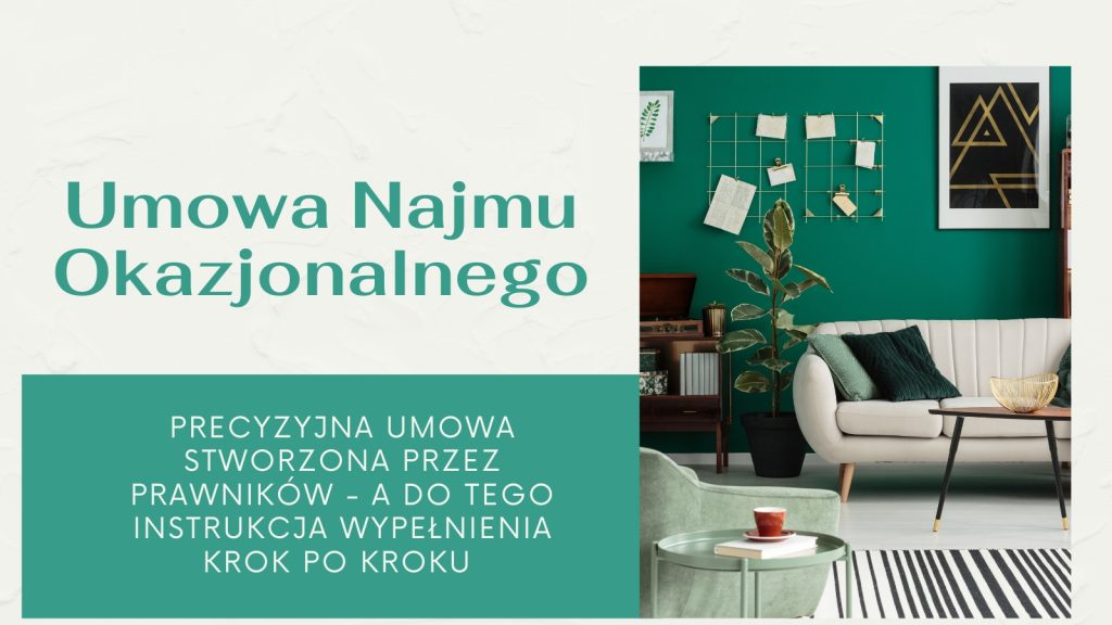 umowa najmu okazjonalnego