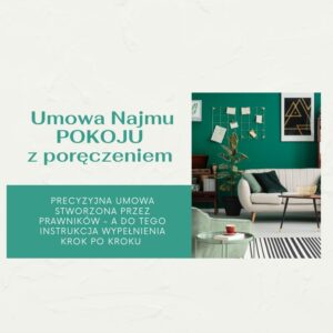 Umowa najmu pokoju z poręczeniem wzór pdf