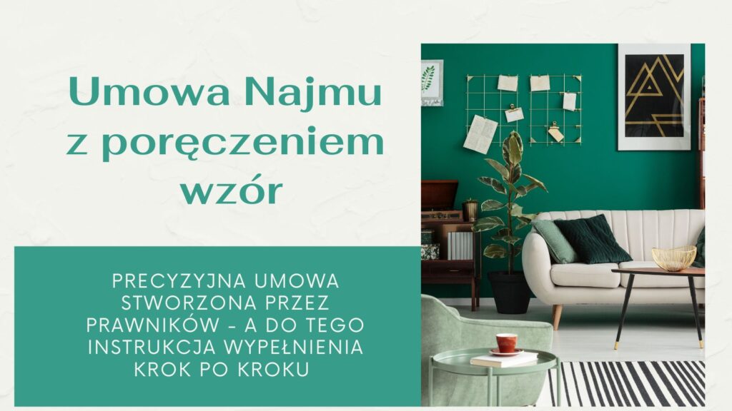 umowa najmu mieszkania mieszkania z poręczeniem