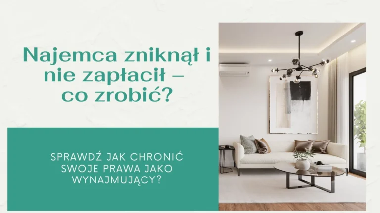 umowa najmu mieszkania – co zrobić gdy najemca nie płaci i opuszcza lokal