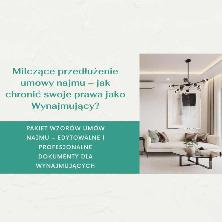 Milczące przedłużenie najmu