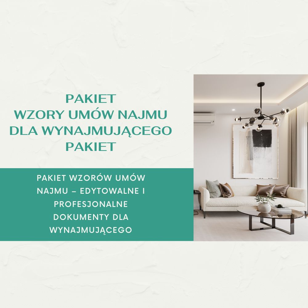 UMOWA NAJMU MIESZKANIA PAKIET WZÓR UMOWY