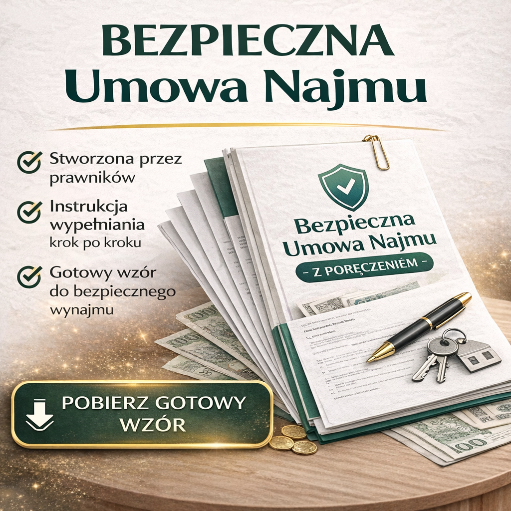 Bezpieczna umowa najmu wzór PDF – gotowy dokument stworzony przez prawników z instrukcją wypełnienia