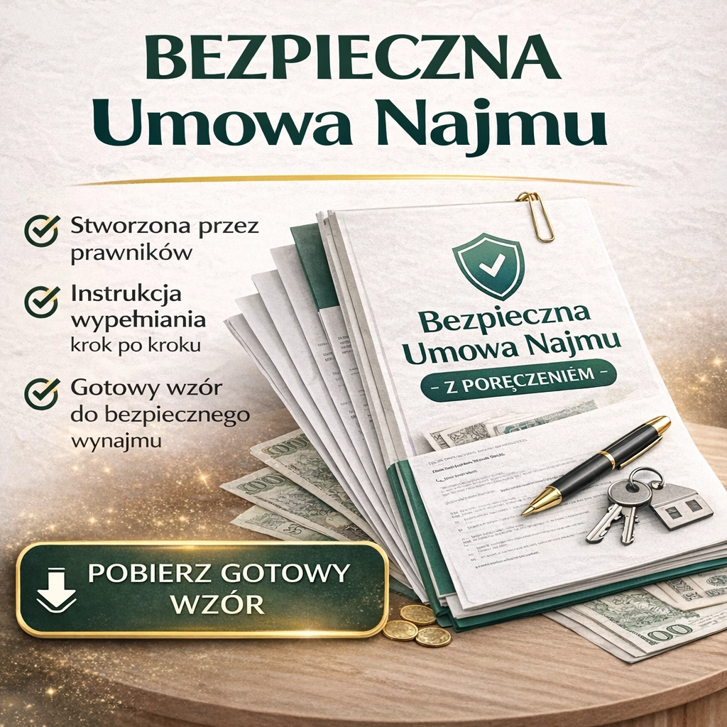 Bezpieczna umowa najmu wzór PDF – gotowy dokument stworzony przez prawników z instrukcją wypełnienia