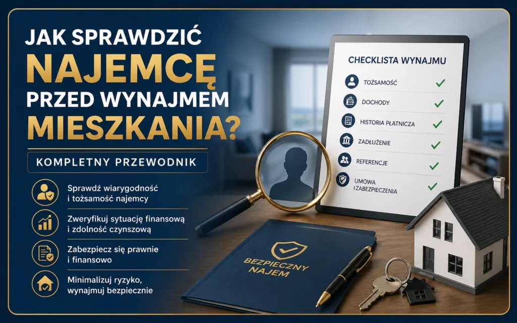 Jak zweryfikować najemcę przed podpisaniem umowy najmu mieszkania – checklista, dochody, długi i tożsamość najemcy