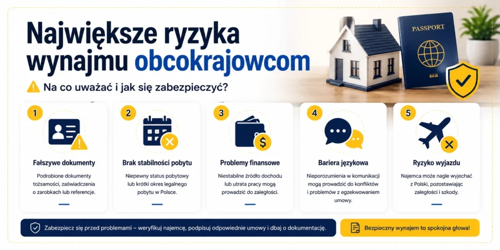 Największe ryzyka wynajmu mieszkania obcokrajowcom – checklista dla właścicieli mieszkań