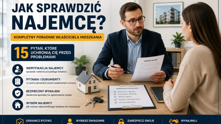 ak sprawdzić najemcę przed podpisaniem umowy – właściciel mieszkania analizuje dokumenty i weryfikuje potencjalnego lokatora