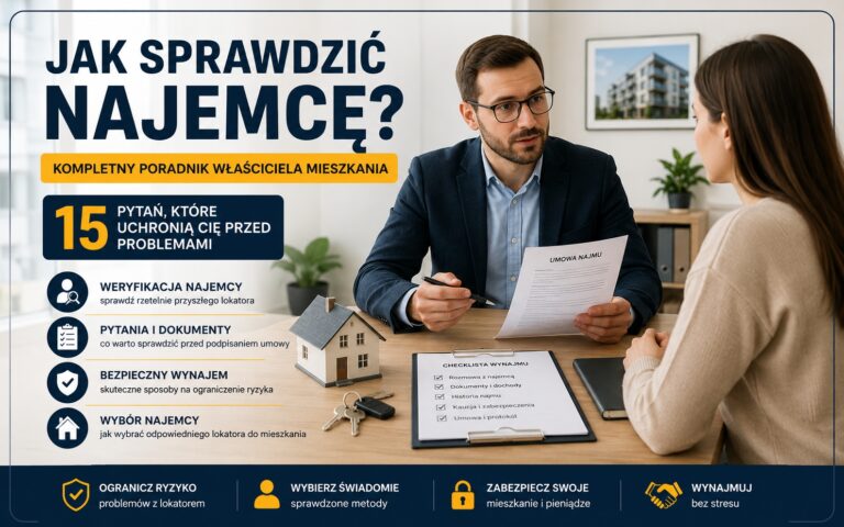 ak sprawdzić najemcę przed podpisaniem umowy – właściciel mieszkania analizuje dokumenty i weryfikuje potencjalnego lokatora